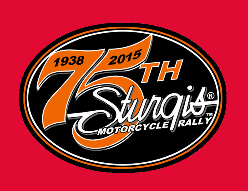 2015 STURGIS RALLY 75th Anniversary Logo 4 inch BIKER PATCH