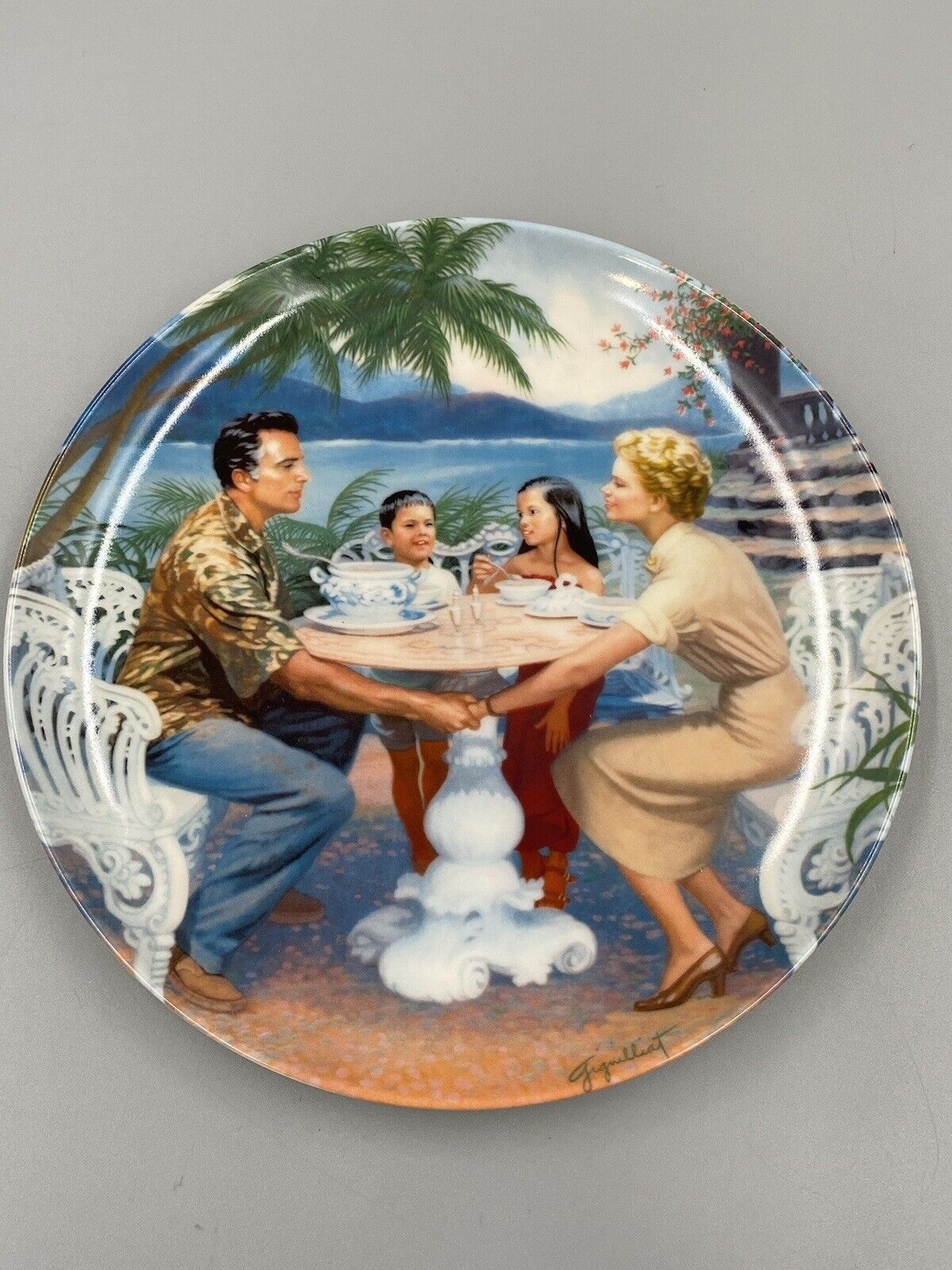 VTG 1987 Knowles South Pacific Collector Plate Dites-Moi, Movie South Pacific