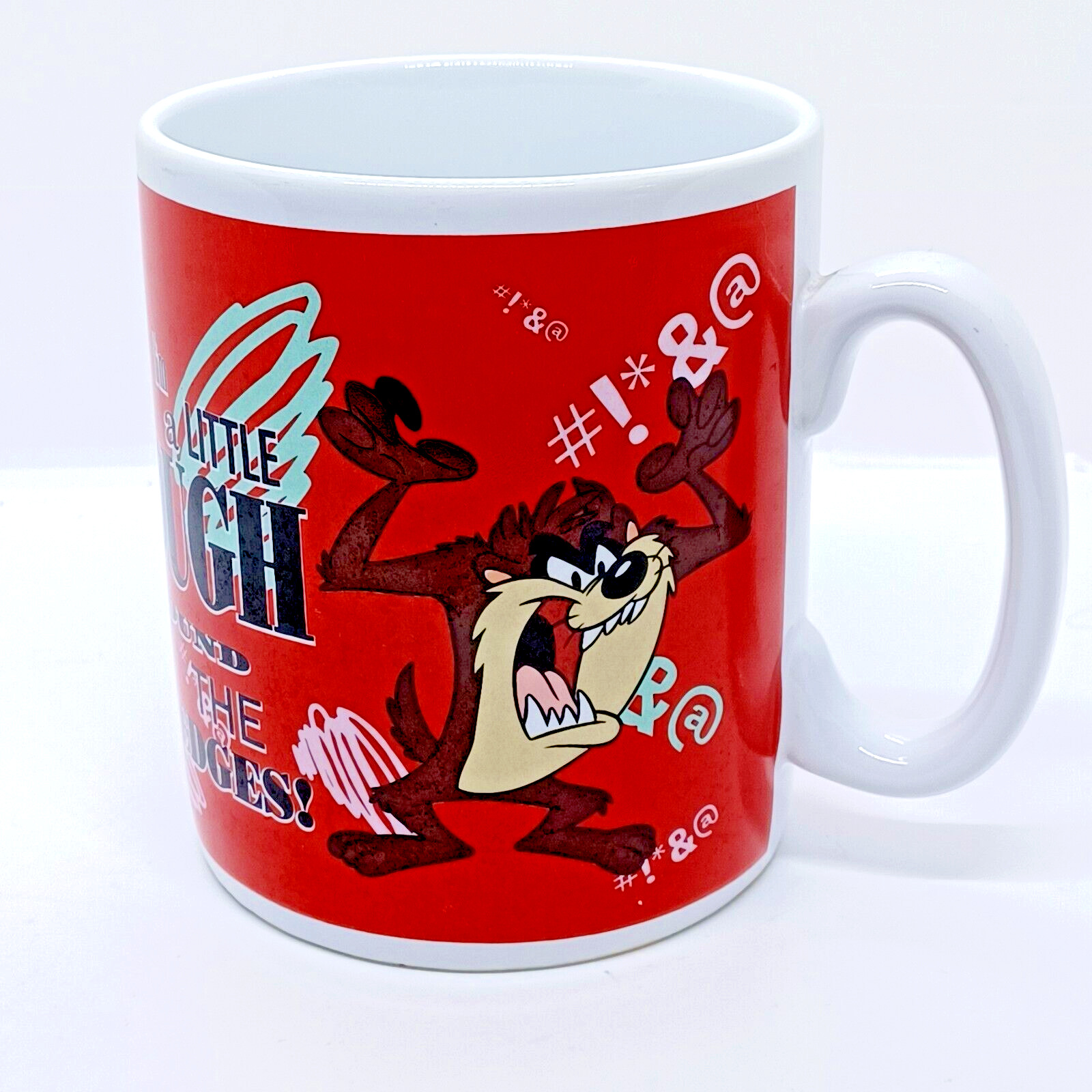 Vintage 1996 Coffee Mug TAZ Tazmanian Devil  Looney Tunes Warner Brothers 24oz