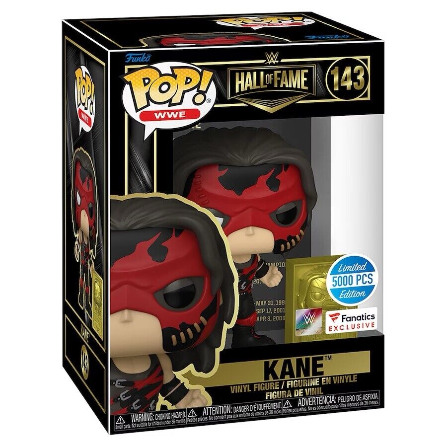 Funko Pop Kane WWE Hall of Fame Fanatics Exclusive New Figure /5K