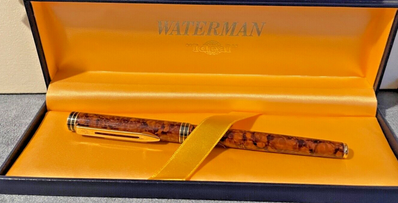 NOS Waterman Ideal Cognac Brown Lacquer Fountain Pen--597.23