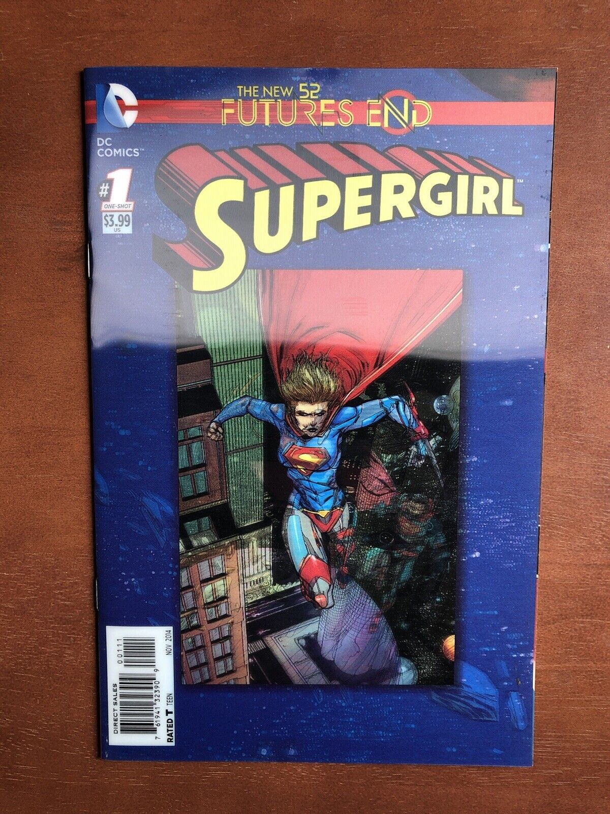 Supergirl: Futures End #1 (2014) 9.4 NM DC Key Issue Lenticular 3D Cover