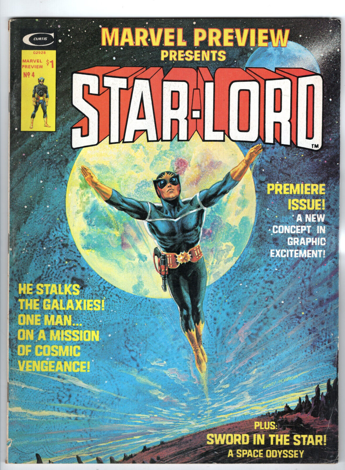 Marvel Preview #4 Very Good-Fine 5.0 First Appearance Of Star-Lord 1976