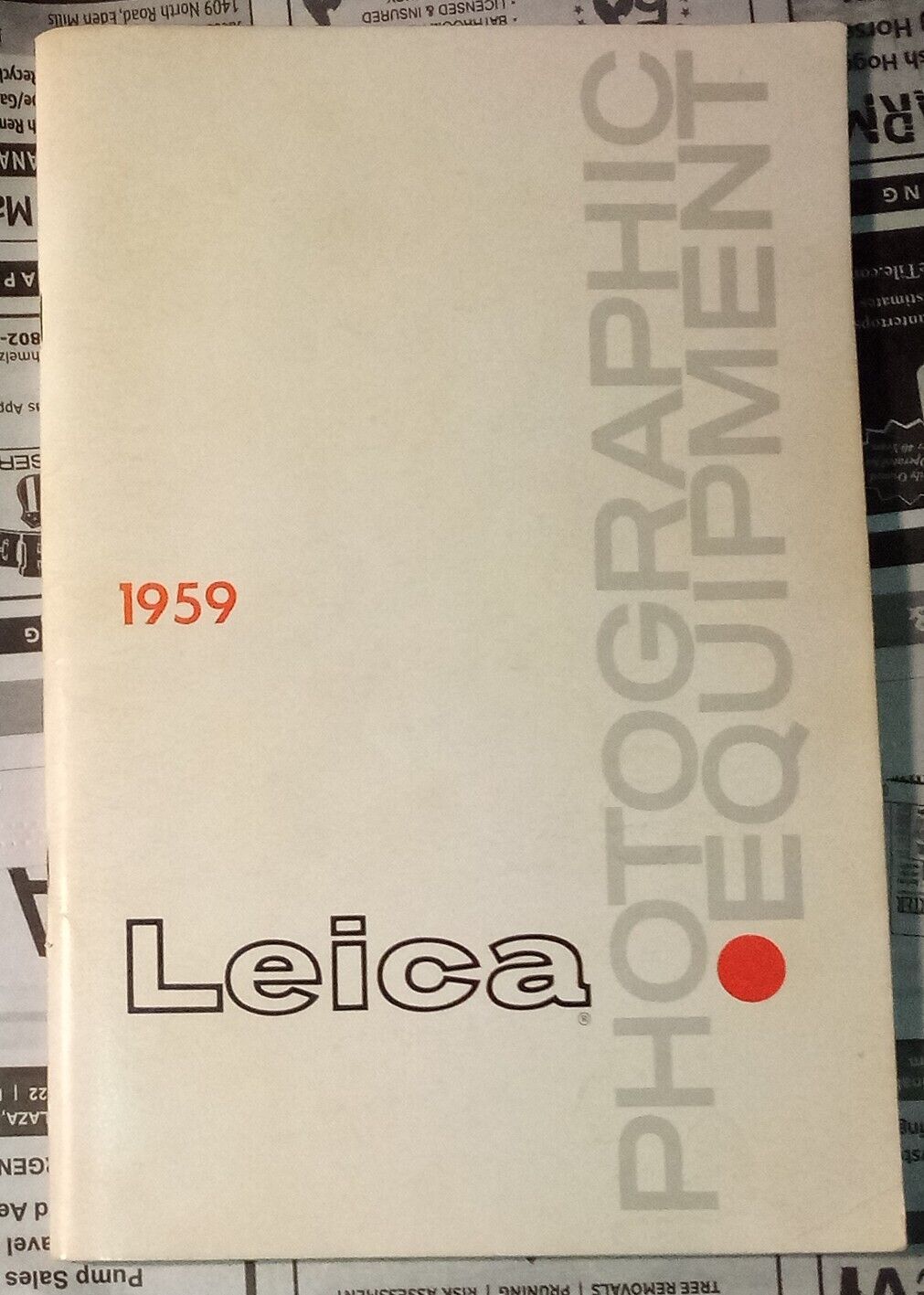 1959 Leica Photographic Equipment Catalog