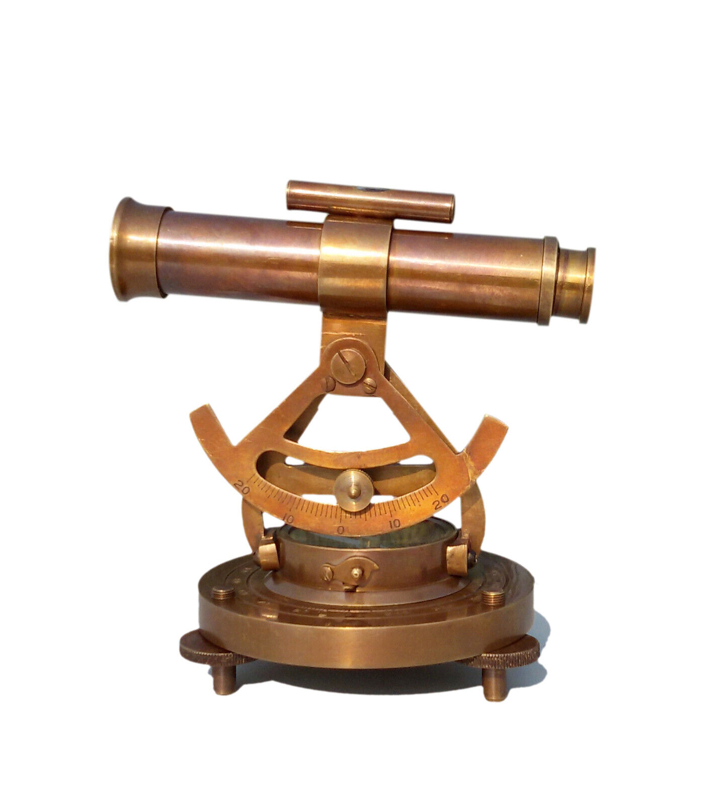 Antique Replica Theodolite alidade telescope compass survey instrument antique