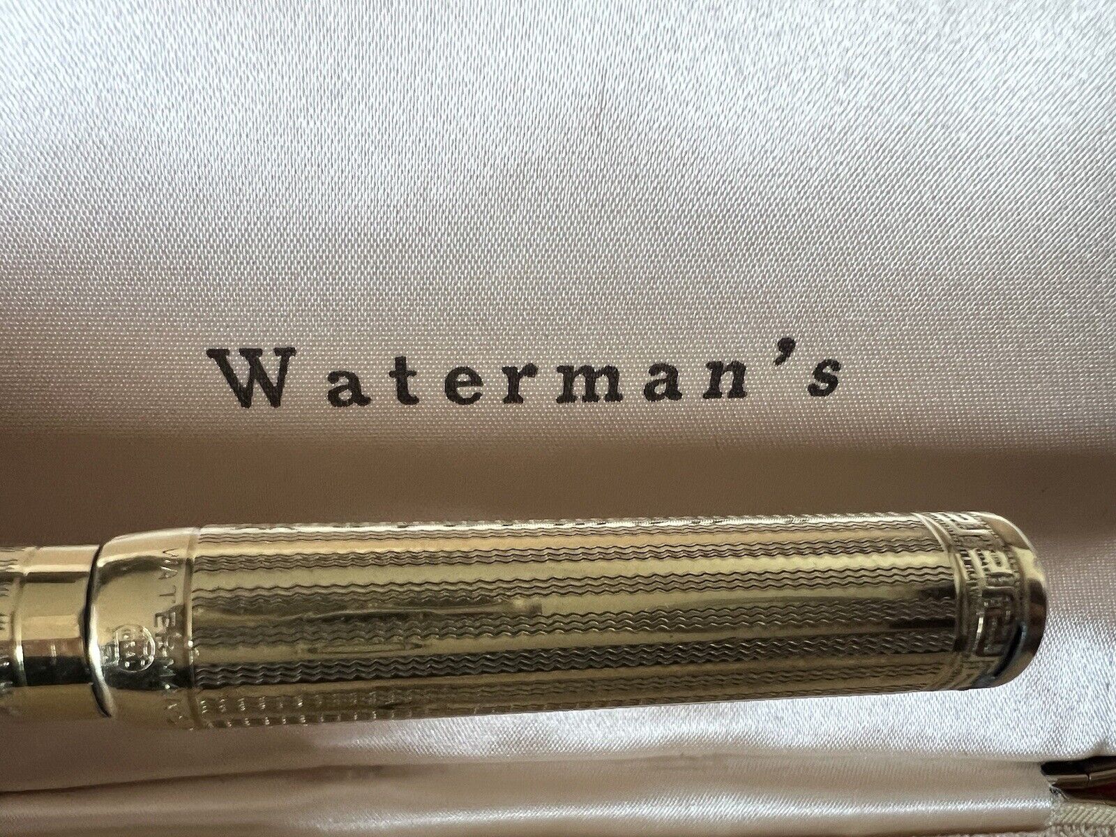 WATERMAN\'S Pen Fountain Pen Big First Plated Gold 18K Antique Marking