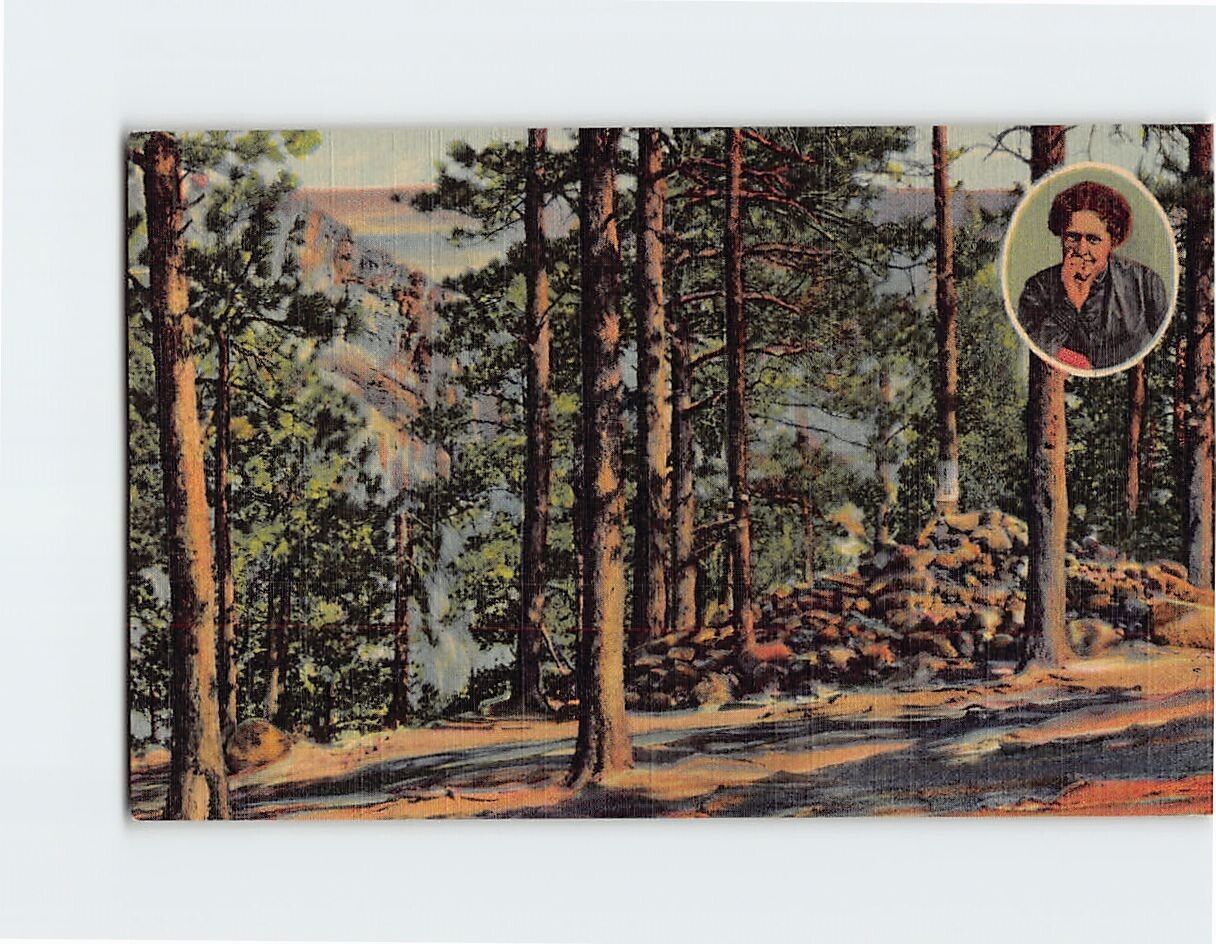 Postcard Helen Hunts Grave Seven Falls Colorado Springs Colorado USA