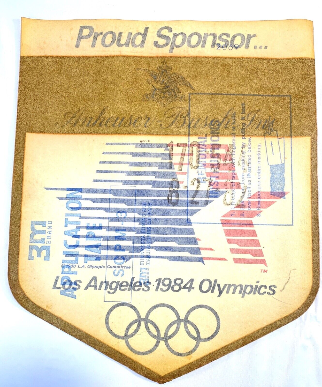 Vintage 1984 RARE Anheuser Busch Los Angeles Olympics 10\