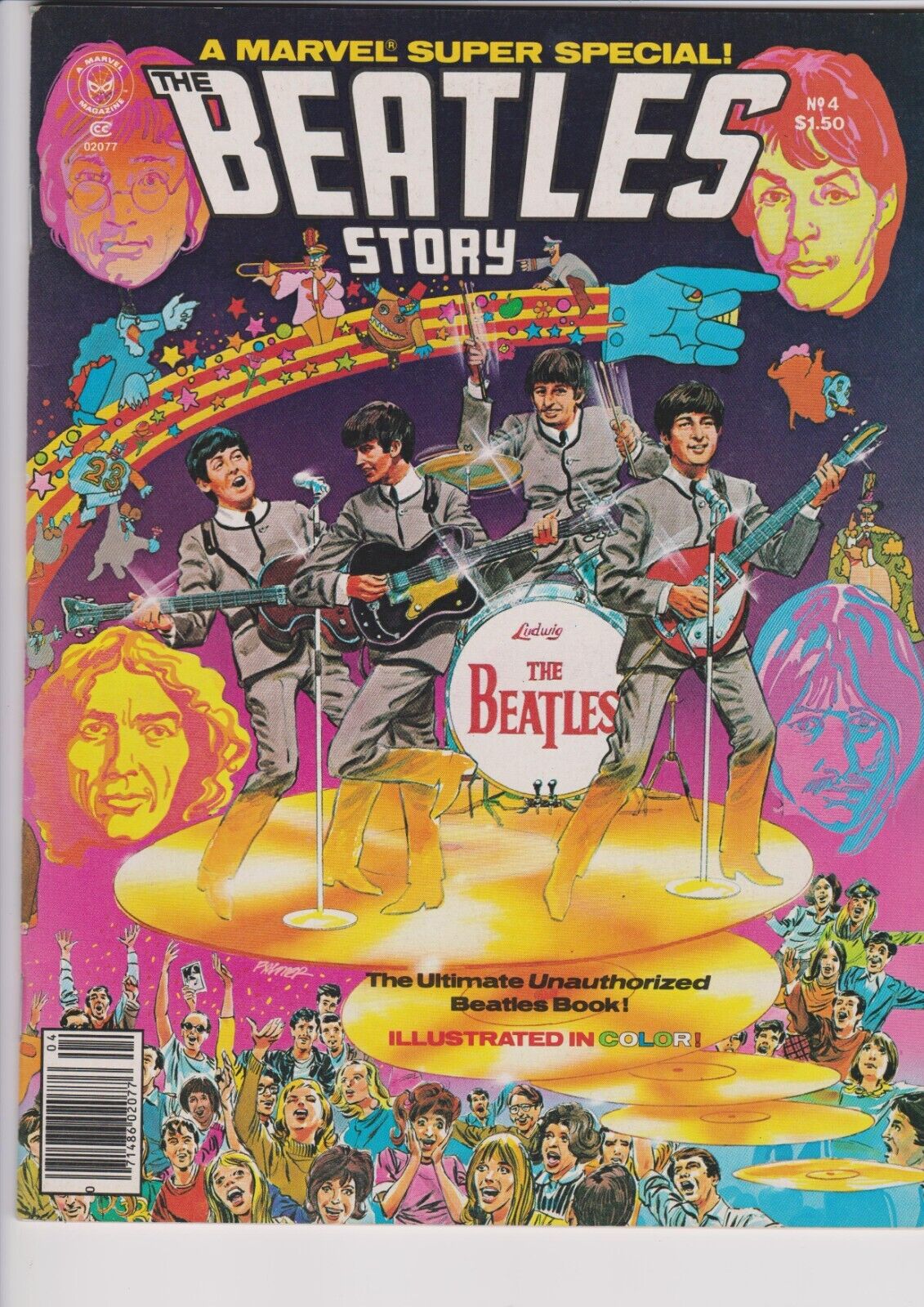 Marvel Super Special #4 The Beatles Story 1978 VF/NM Complete W/Center Poster