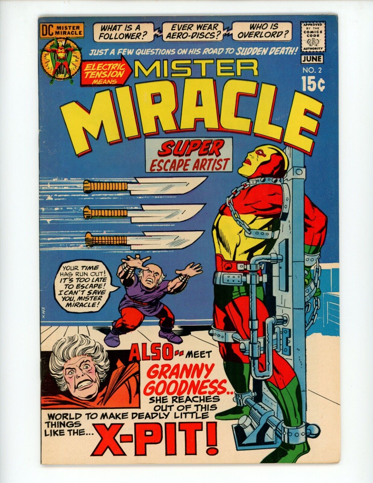 Mister Miracle #2 Comic Book 1971 FN/VF 1st App Granny Goodness Jack Kirby Key