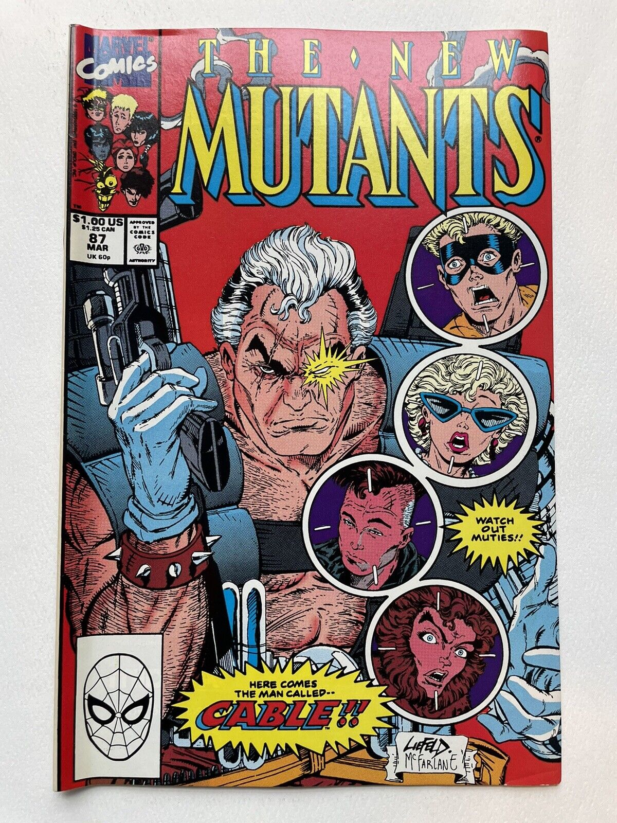The New Mutants #87 (Marvel Comics March 1990) 1st App. Cable 🔑 Rob Liefeld Art
