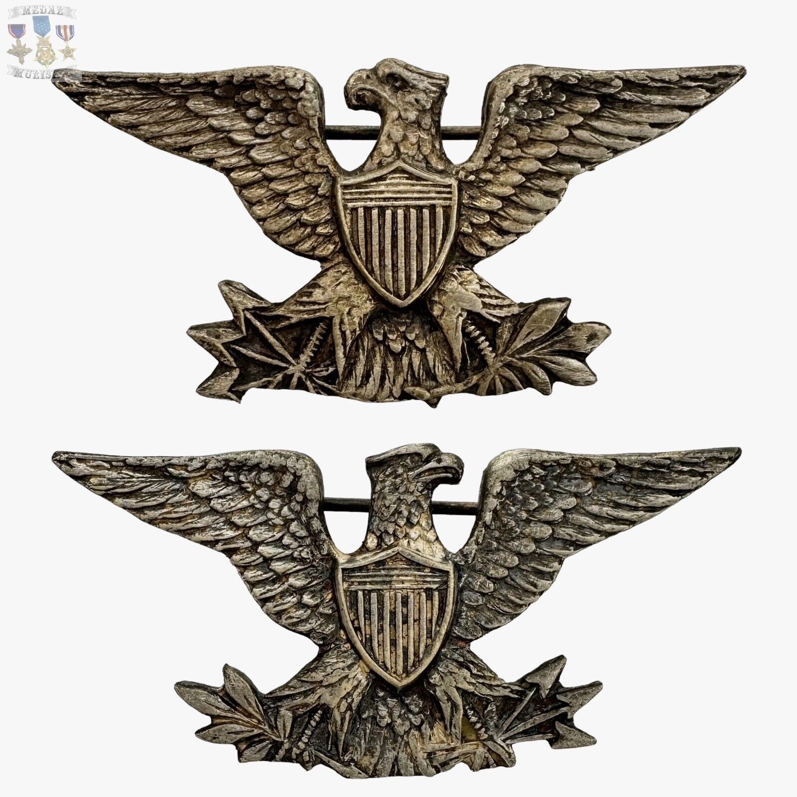PRE WW2 US NAVY CAPTAIN “WAR 🦅 EAGLES” INSIGNIA MARINE CORPS COLONEL 1930’S