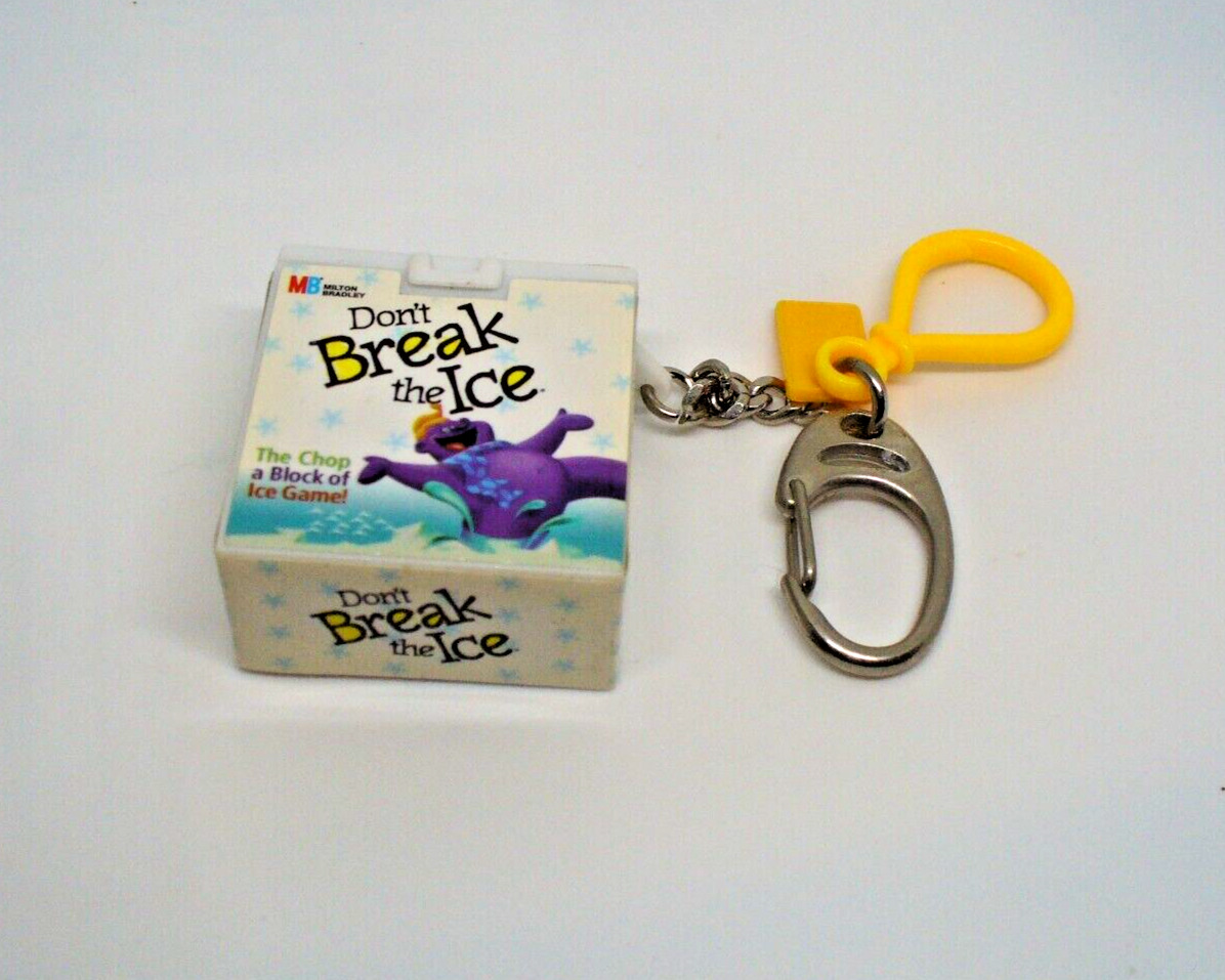 Basic Fun Milton Bradley Don’t Break the Ice Mini Game Polar Bear Keychain 2000