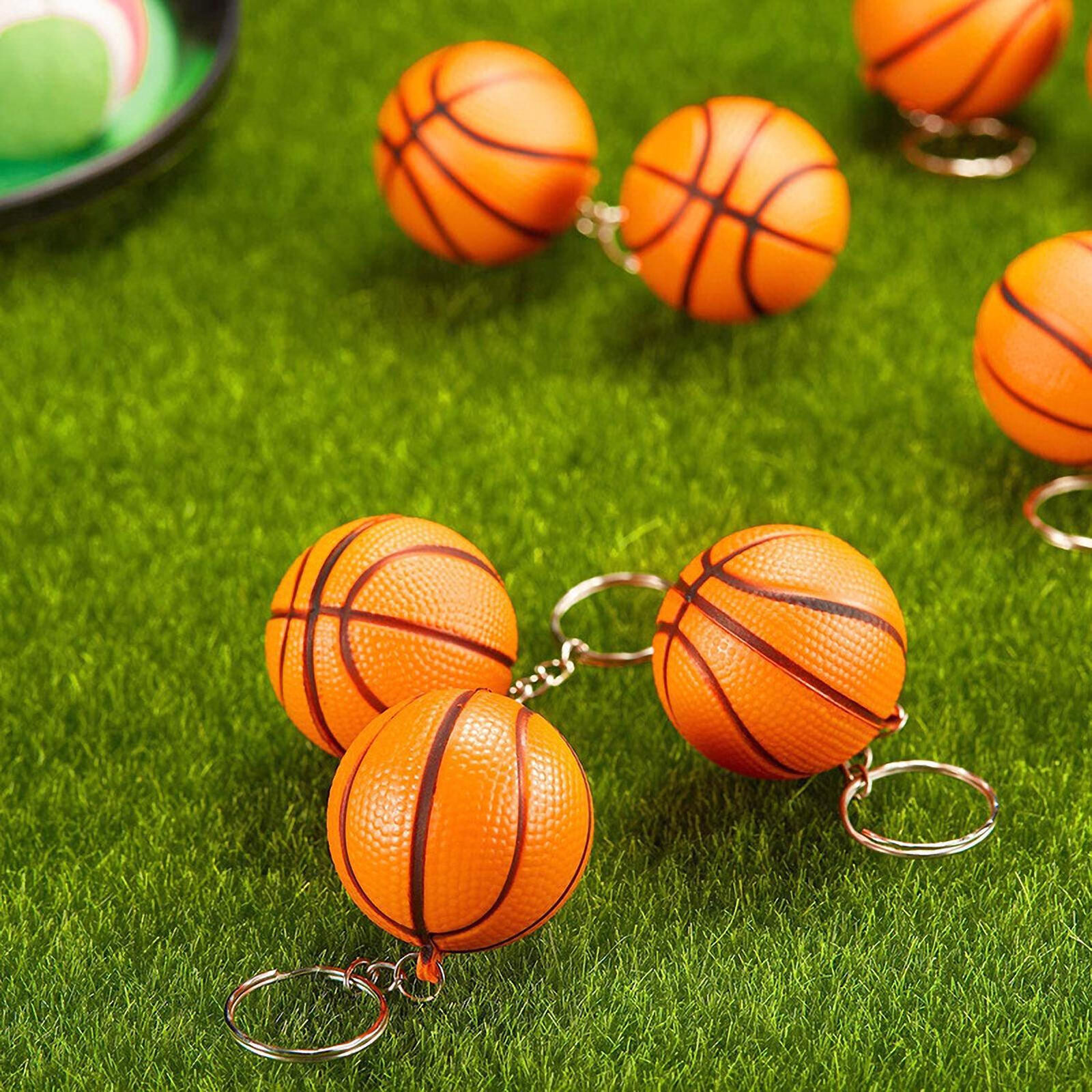20 X Mini 3D Basketball Keyring Ball Keychain Sport Fans Souvenir Gift Key Holde
