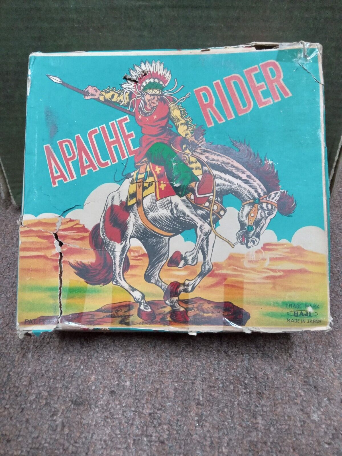 Antique Vintage Rare Old Collectible Apache Rider  Fighter Halloween