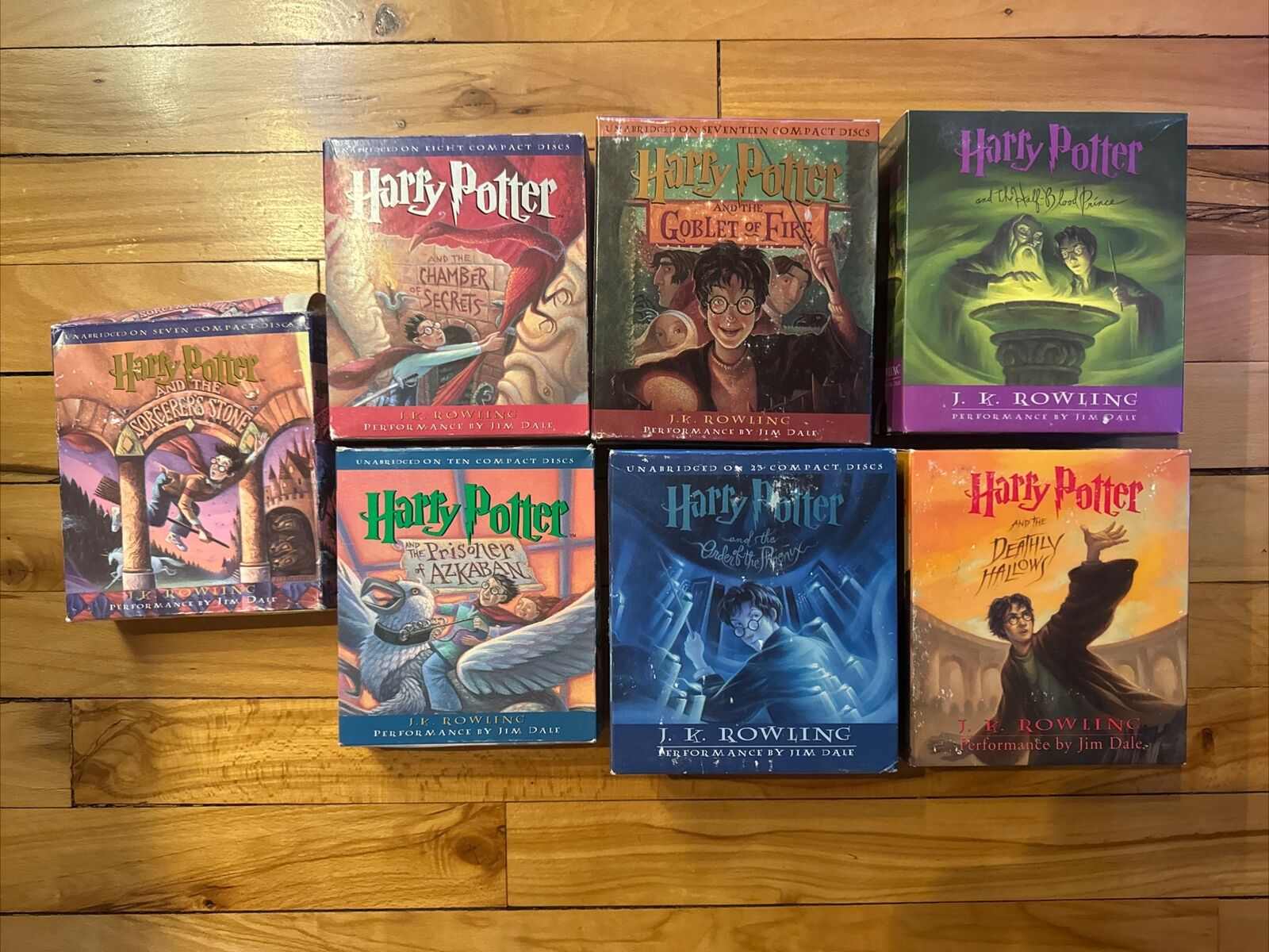HARRY POTTER AUDIO BOOK CD SETS COMPLETE COLLECTION 1-7 J.K. ROWLING