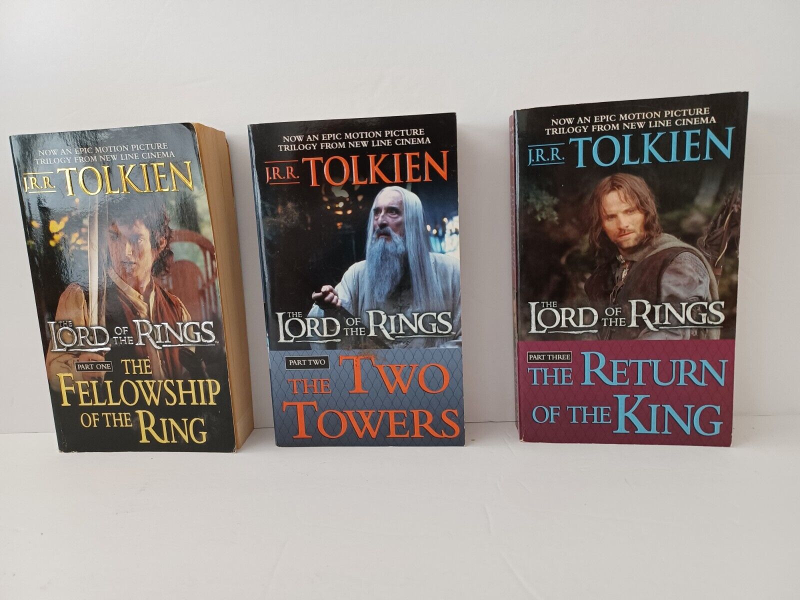 J.R.R. Tolkien's The Lord of The Rings Set of Three, Great Condition