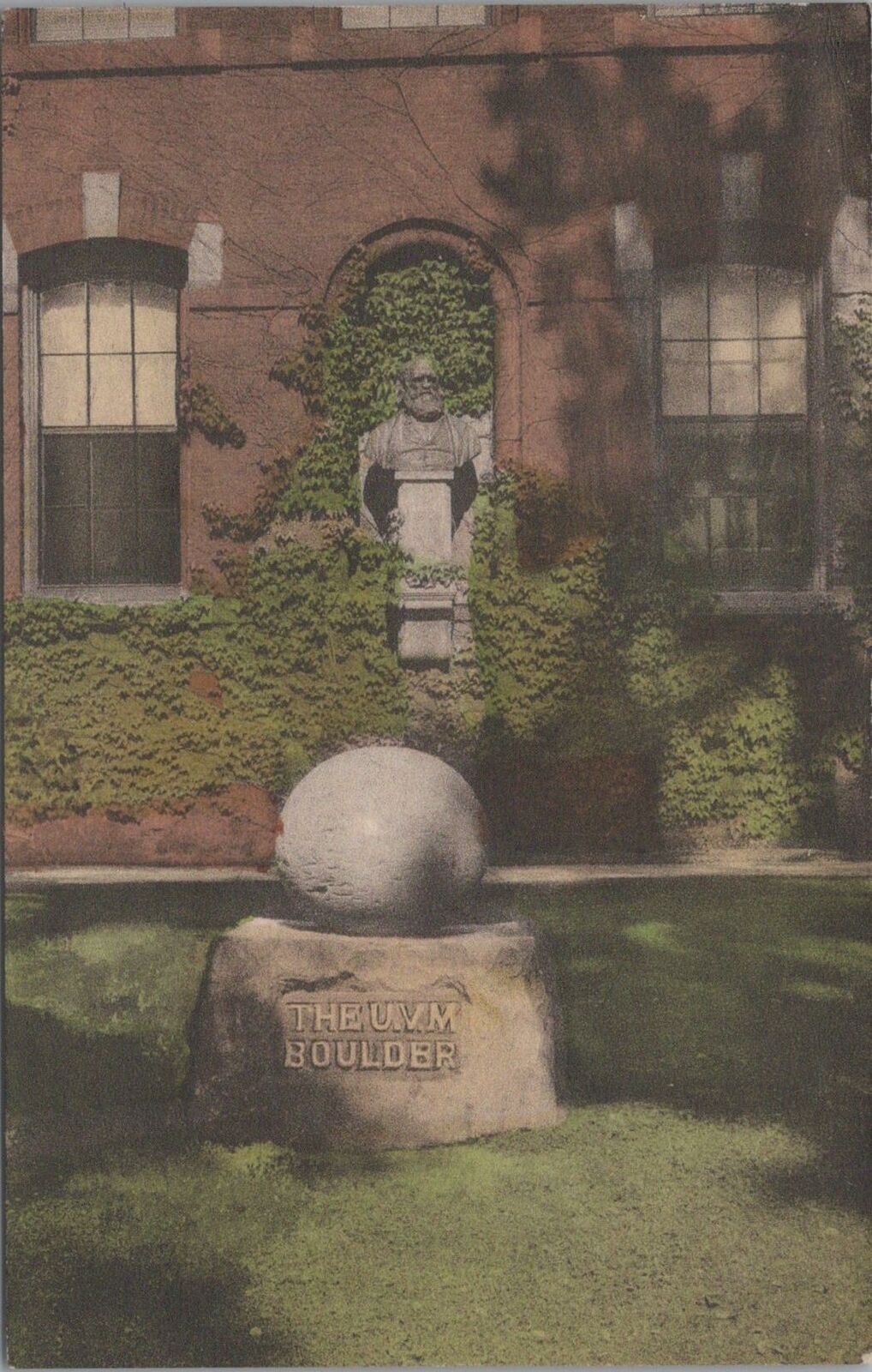 Postcard The Boulder University of Vermont Burlington VT 