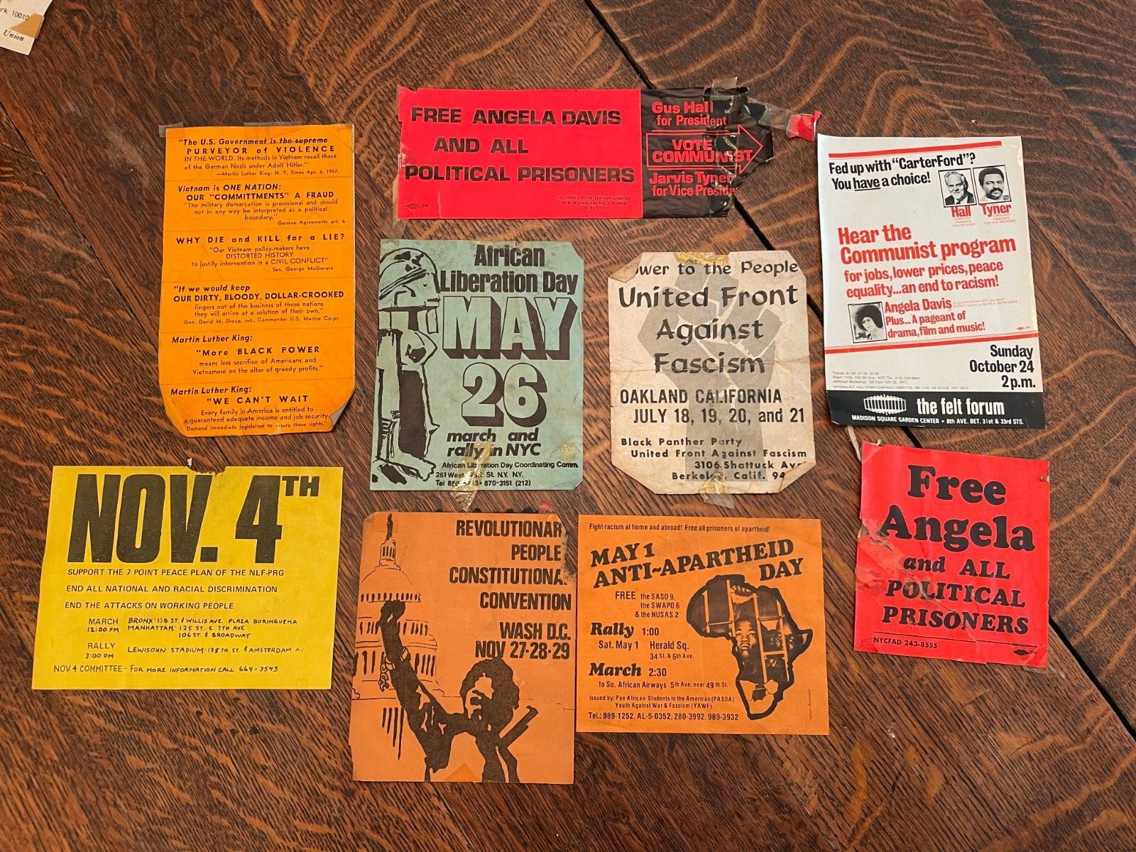 Rare Vintage Black Panther Party Political Protest Handbill Flyer Lot 1960\'s