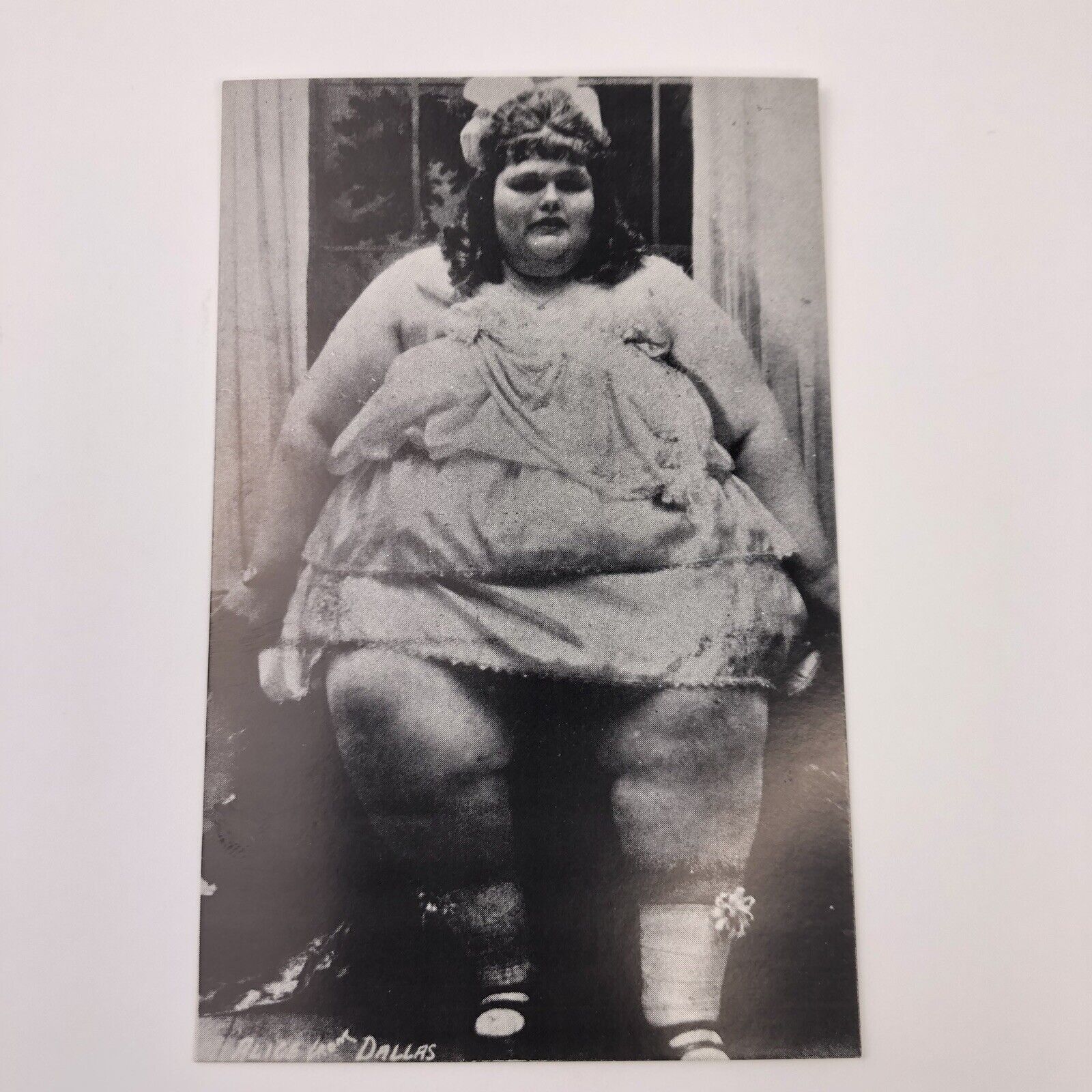 Circus Sideshow Fat Lady Lot of 10 Photo Postcard Alice Dunbar 685 lbs. 