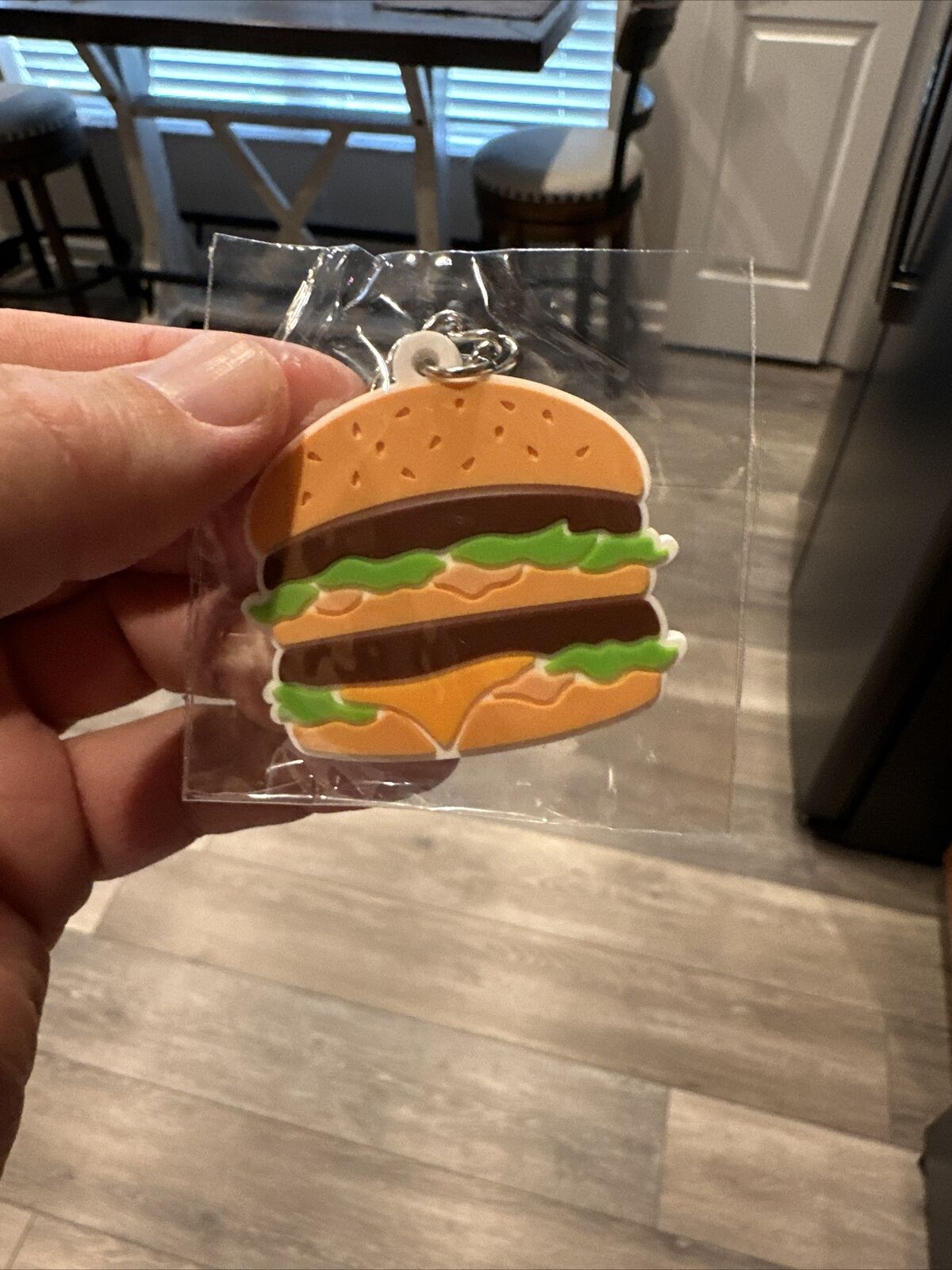 NEW NIP McDonalds Big Mac Keychain Rare HTF SAVE IF YOU BUY MORE Genuine Real