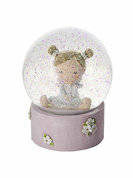 Mousehouse New Baby Girl Gift Fairy Snow Globe Christening Baby Shower Present