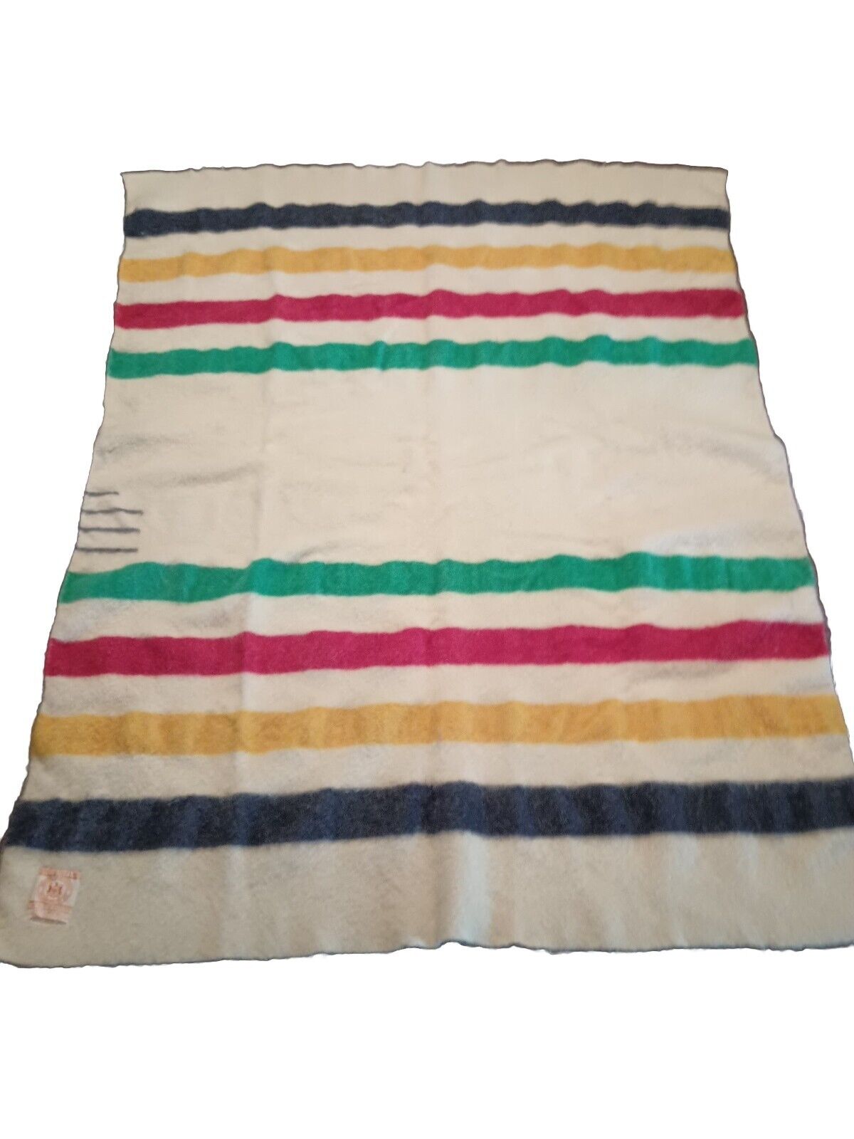 Hudson Bay Wool Blanket 3.5 point Multistripe