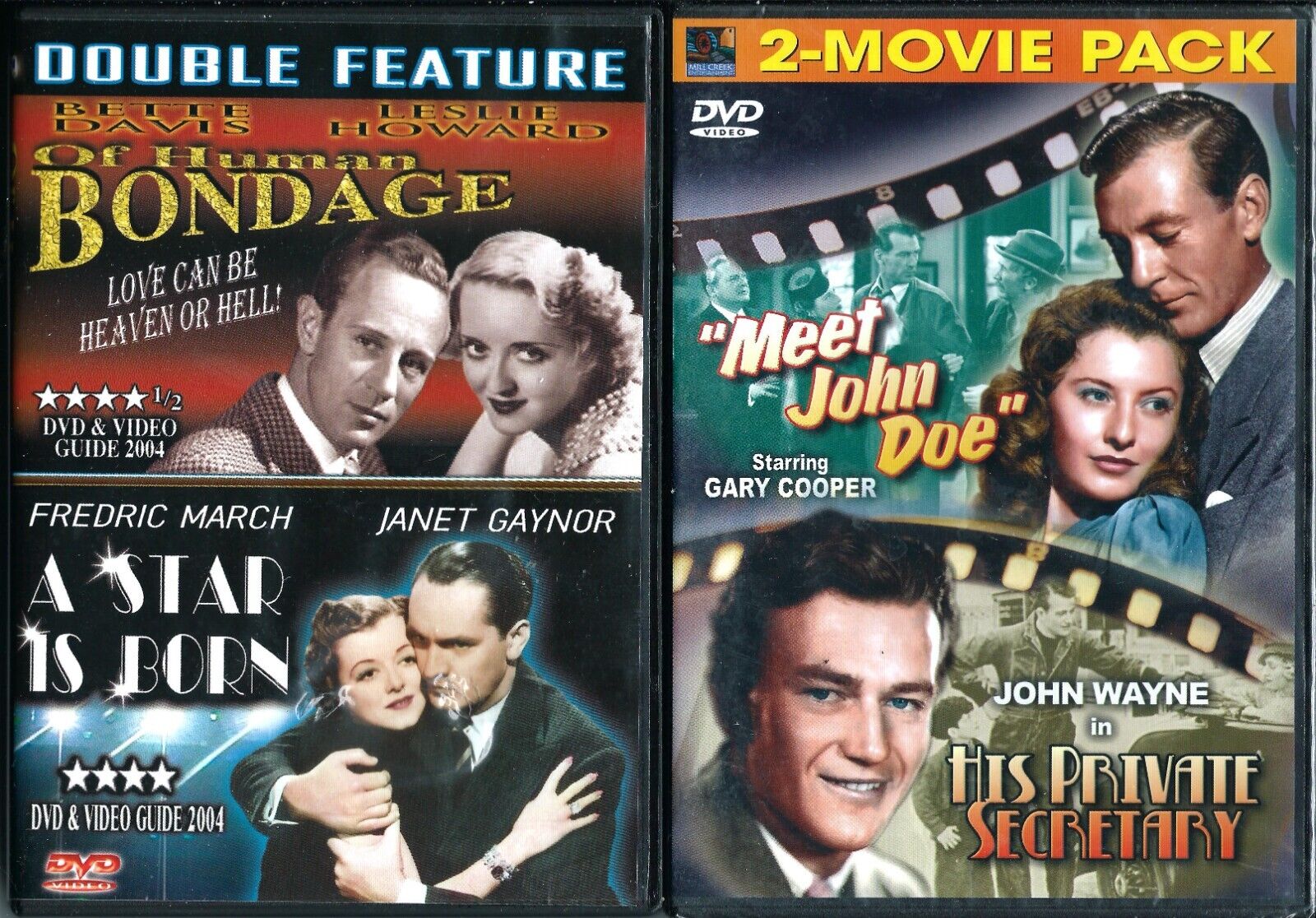 4 CLASSIC VINTAGE MOVIES (1930\'s & 1940\'s) on 2 DVDs Brand New Sealed