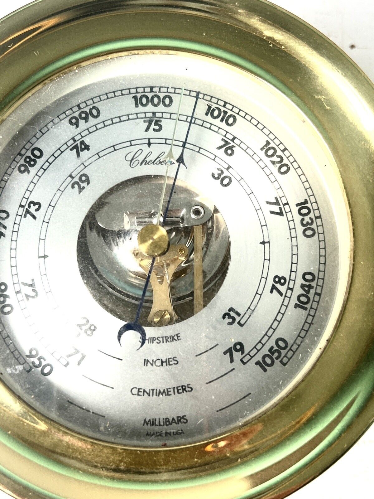 Fabulous Vintage Chelsea Ships Barometer In Excellent Working Order USA Made