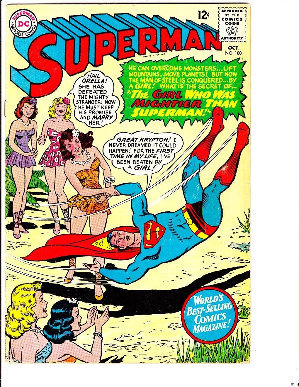 Superman 180 (1965): FREE to combine- in Good condition