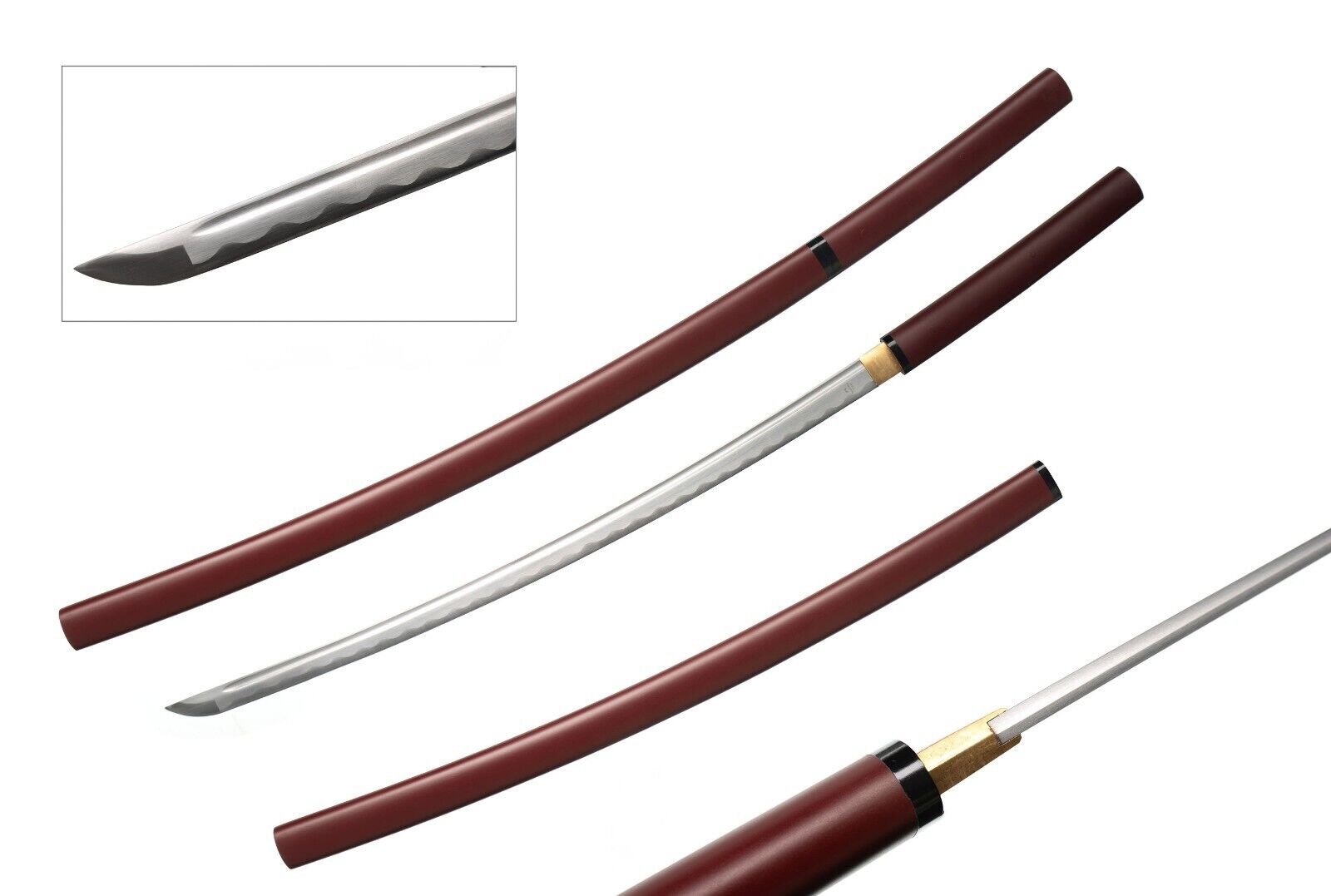 Handmade Japanese Shirasaya Style Samurai Katana Sharp Sword