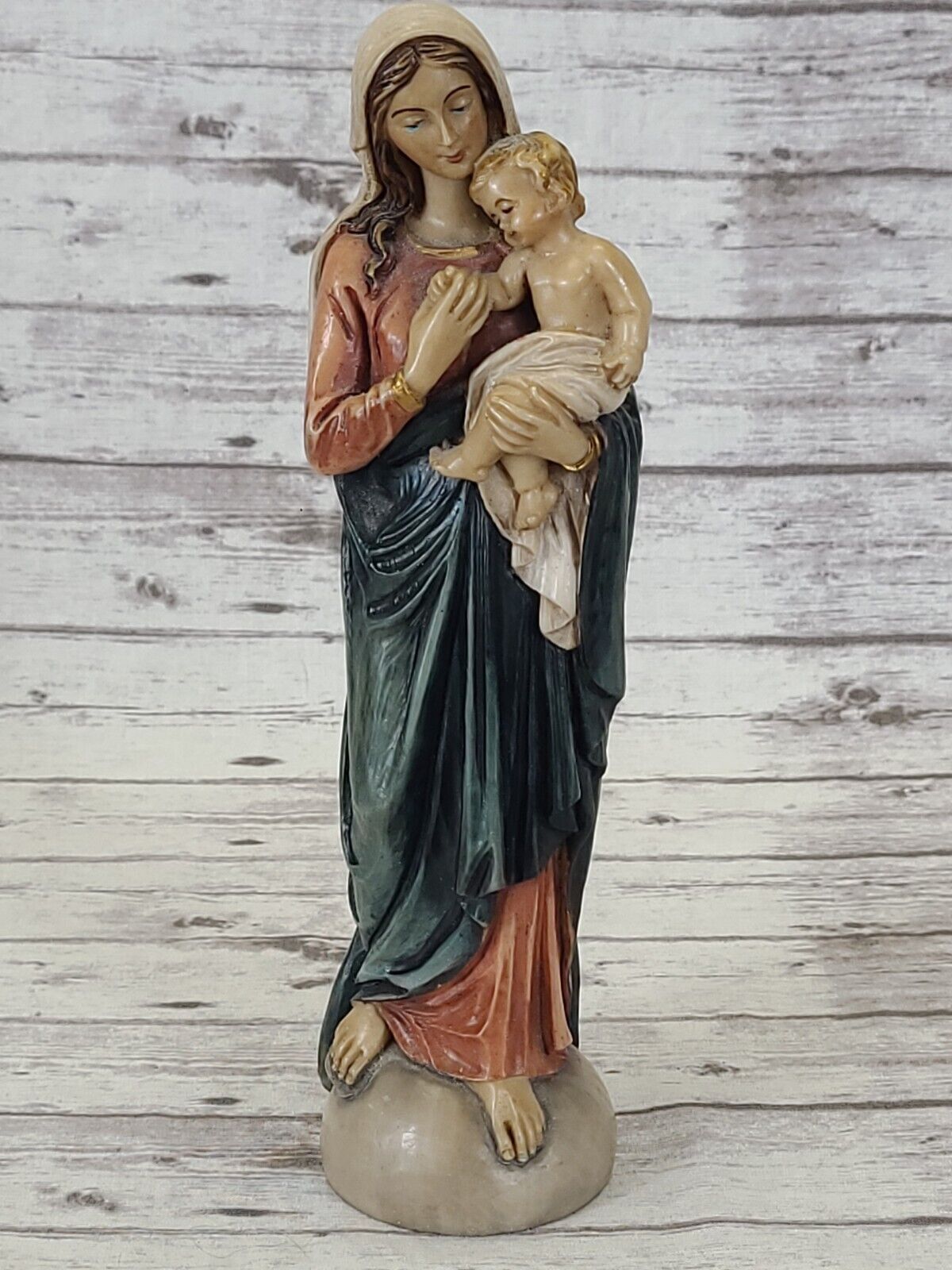 Vintage Faro Madonna and Jesus Figure A. Lucchesi