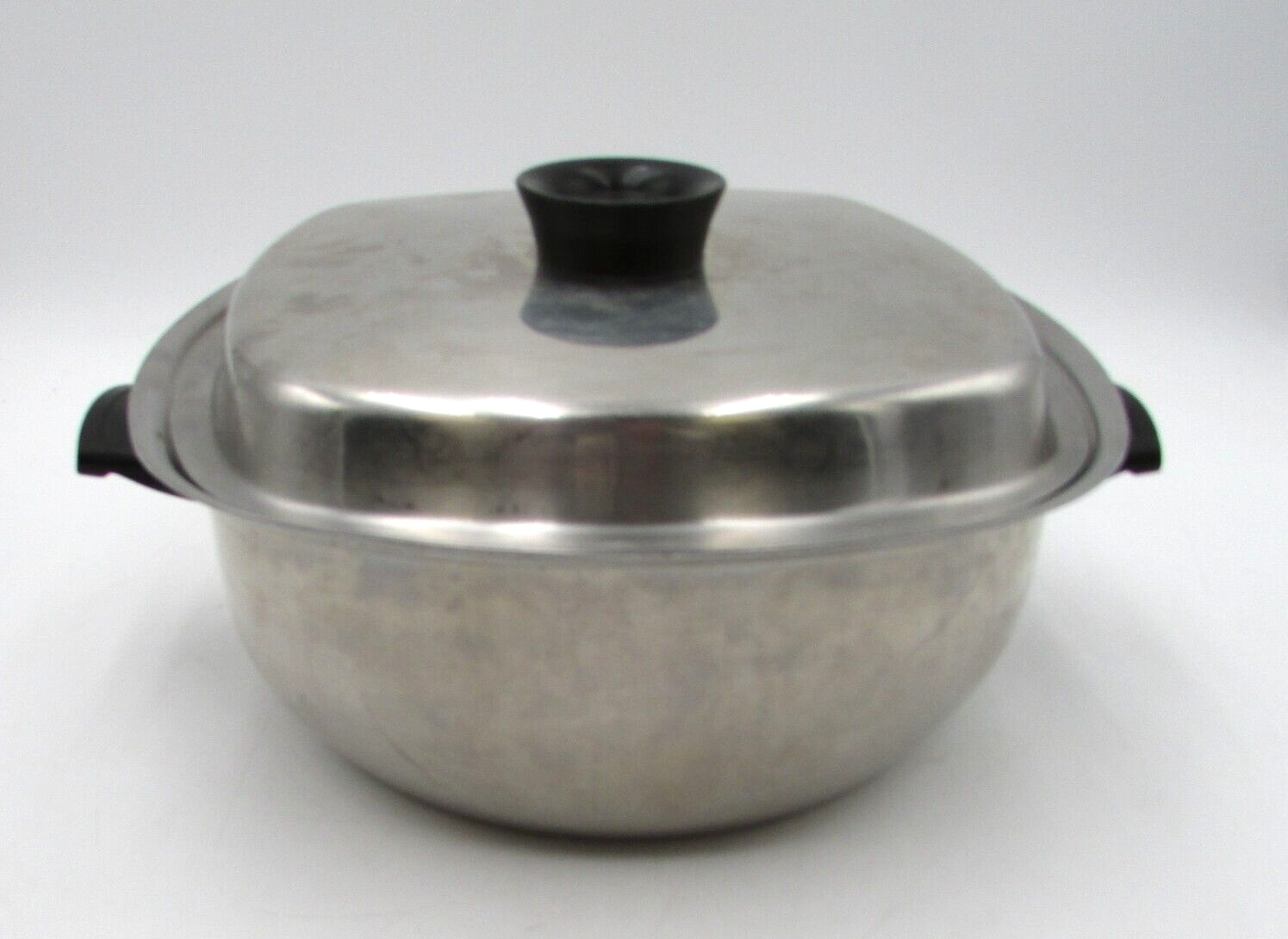 Aristo Craft West Bend Vintage Stainless 12 Inch Square Stock Pot & Lid