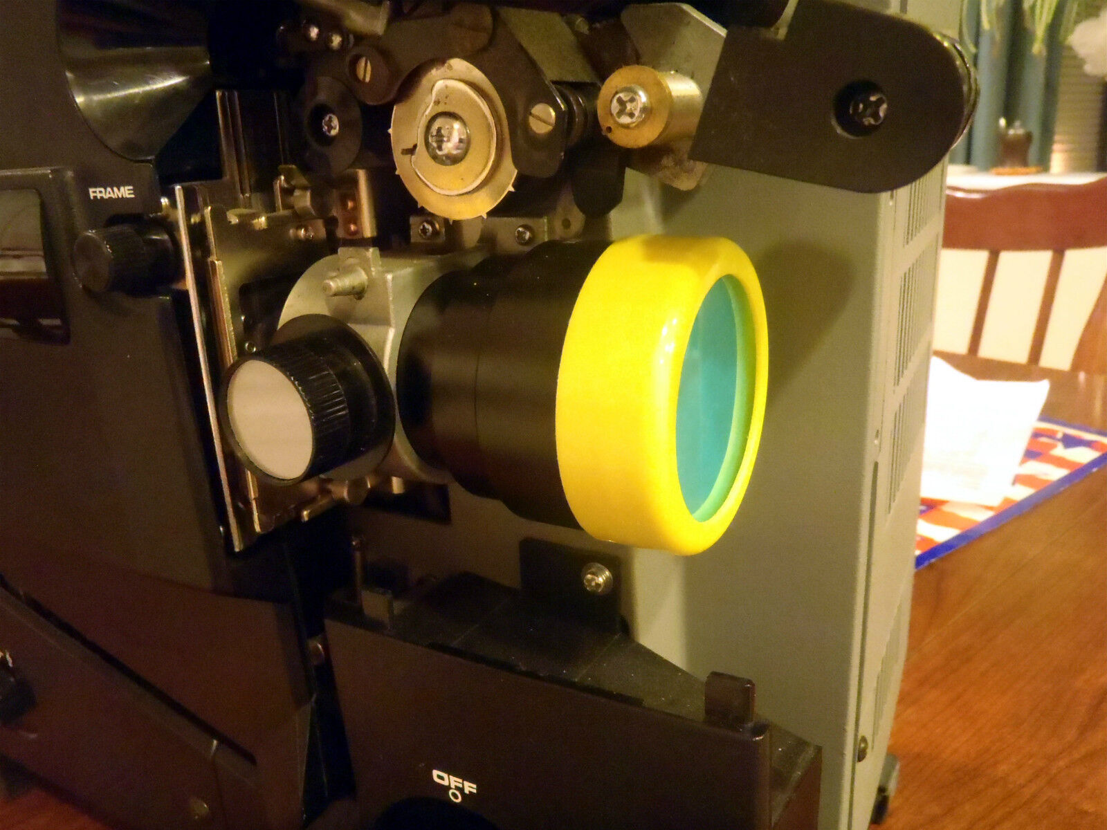 16mm film COLOR CORRECTION FILTER made to fit any 16MM PROJECTOR LENS even SCOPE