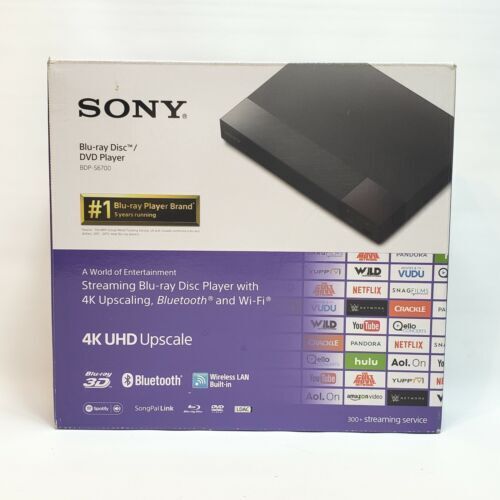 Sony BDP-S6700 Streaming 4K Upscaling Blu-Ray Disc Player with Built-In Wi-Fi