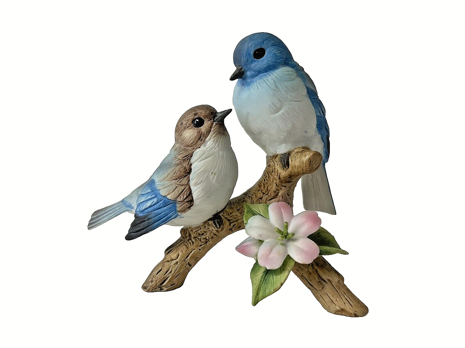 Andera By Sadek Blue Birds Artisan-Crafted Figurine Cottage