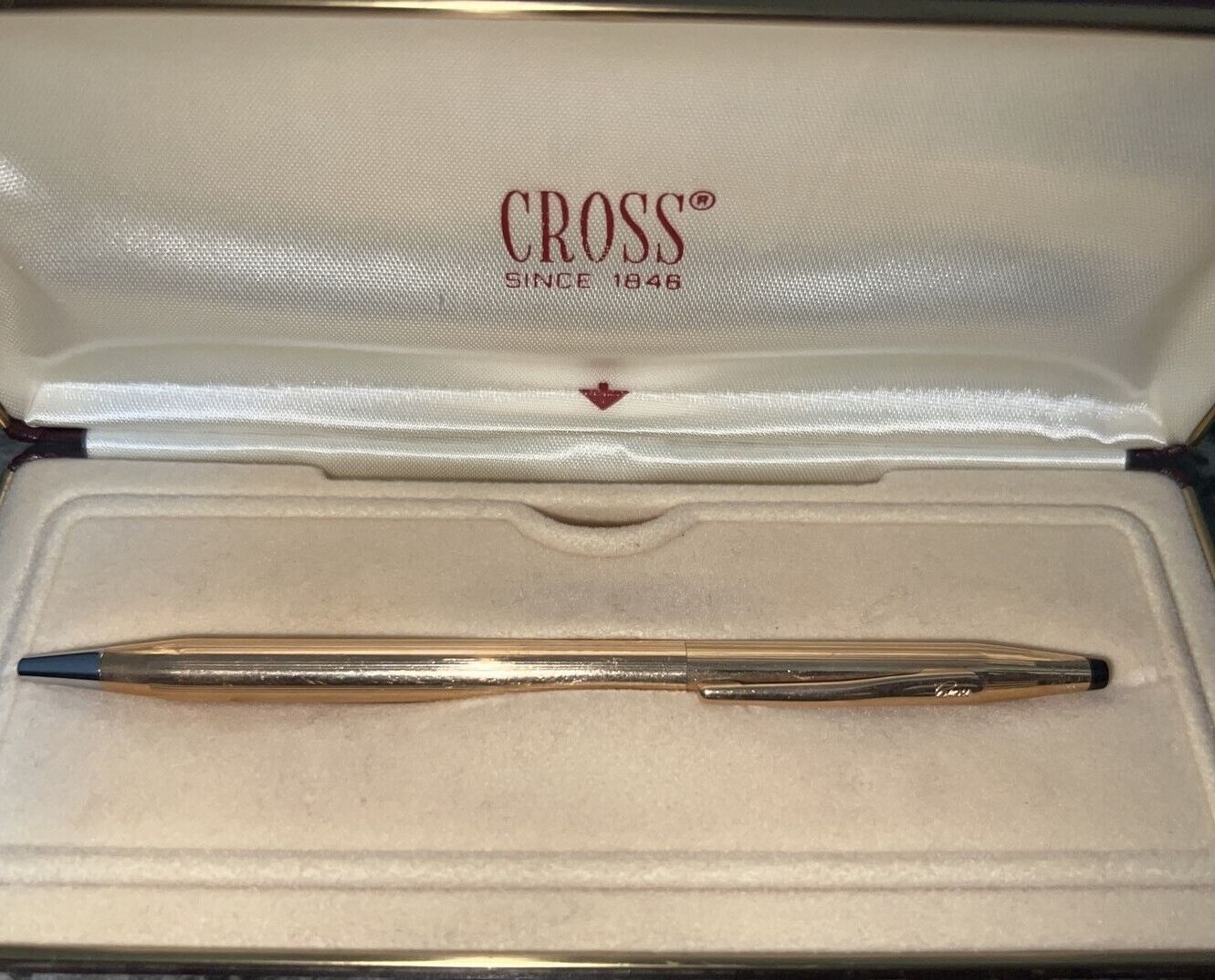 Cross 1/20 14K Gold Filled Ballpoint Pen & Case