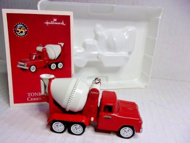Hallmark 2002 Tonka 1961 Cement Truck Ornament Vintage Christmas Diecast 55th