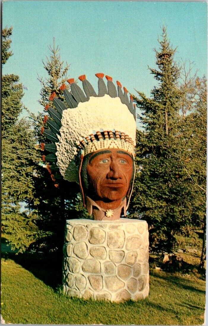 TOTEM LODGE ONTARIO CANADA 1969 New Owners Card Vintage Chrome Postcard A79