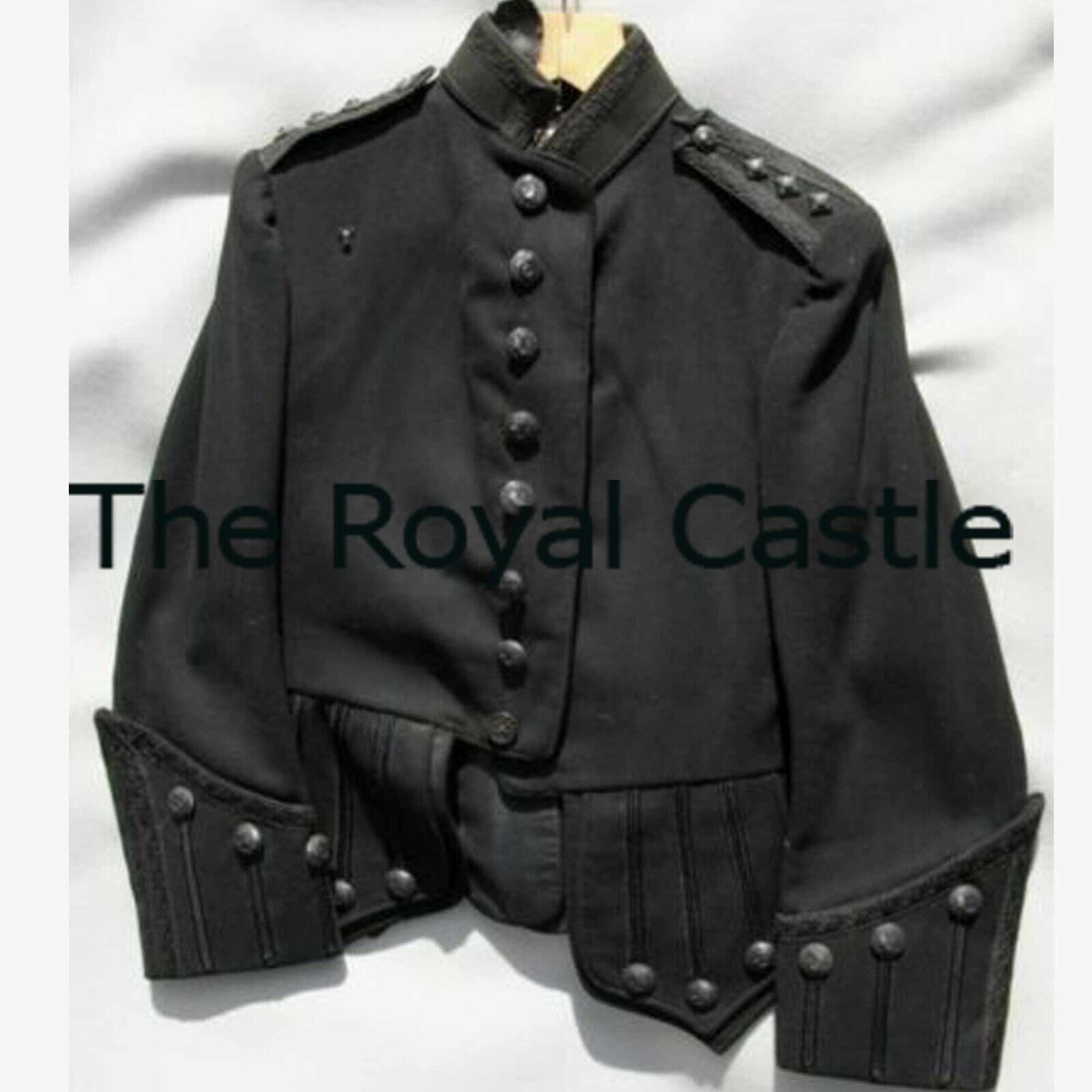 New Black Marches of Second Cameronians Regimental Wool Men Jacket Fast Shipping