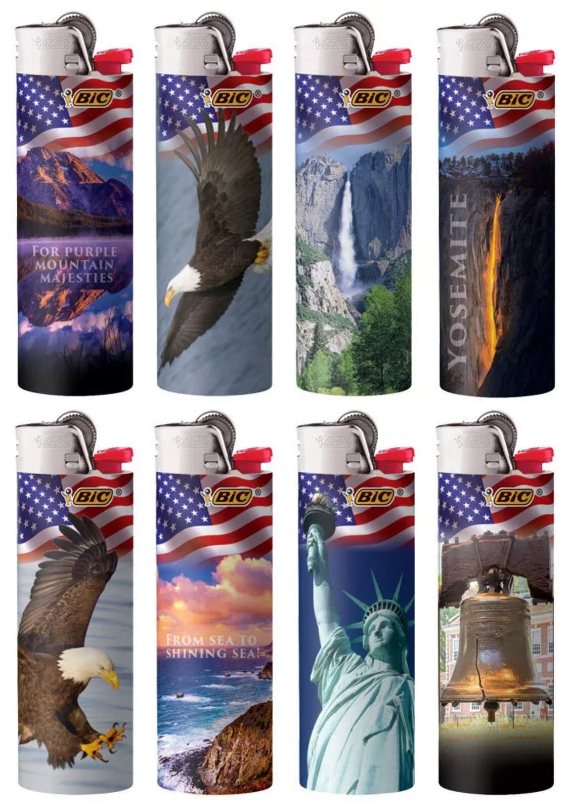 Bic Full Size Americana Series Patriotic Lighter (1)