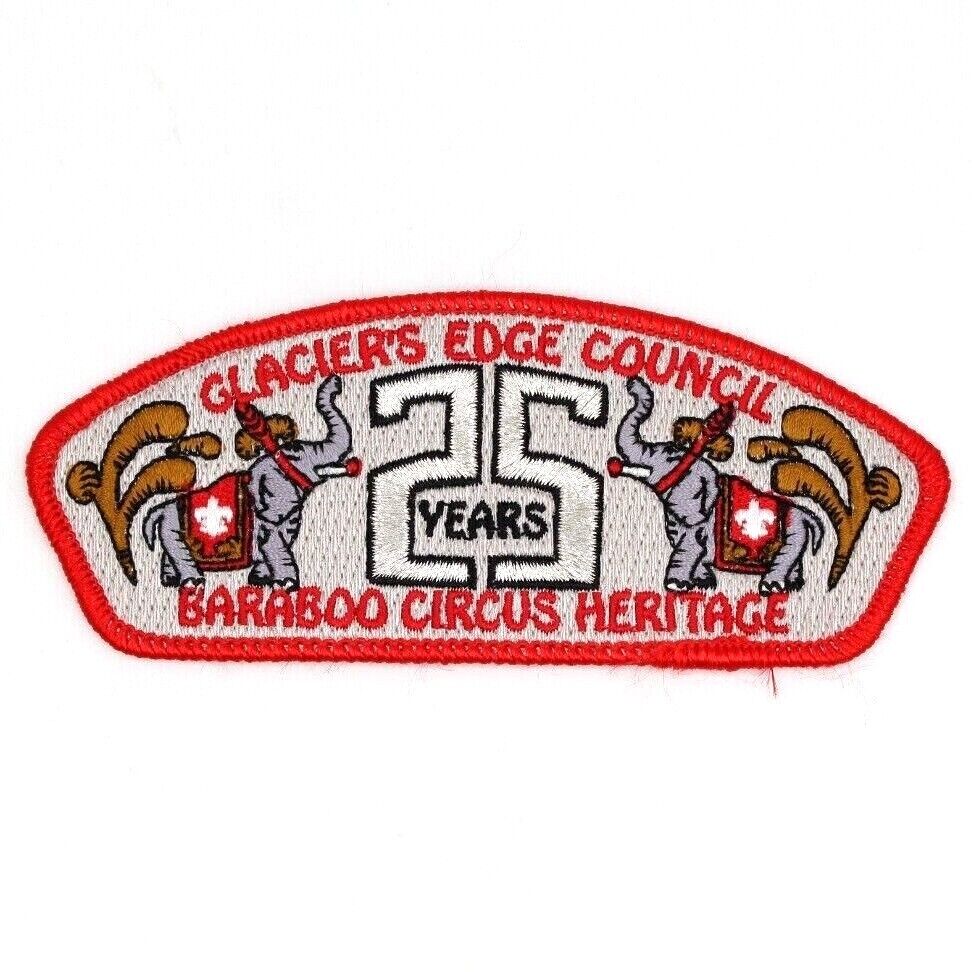 2011 Baraboo Circus Heritage 25 Years Patch Glacier's Edge Council Elephant CSP