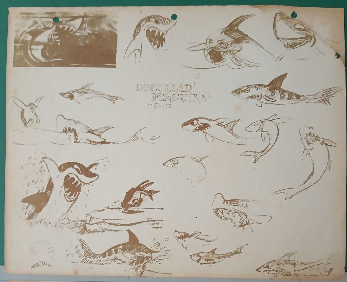Disney's Peculiar Penguins RARE Model Sheet Silly Symphony 1934 B