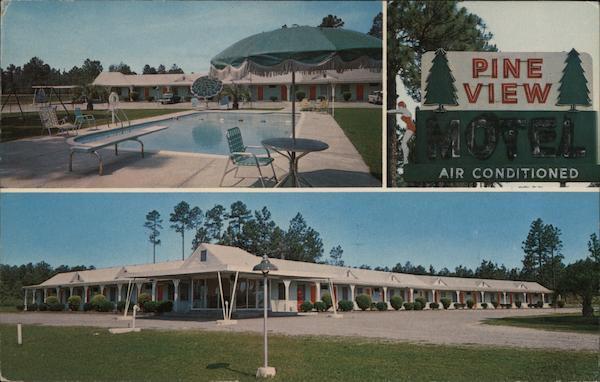 1969 Sylvania,GA Pine View Motel Screven County Georgia O\'Brien Color Studios