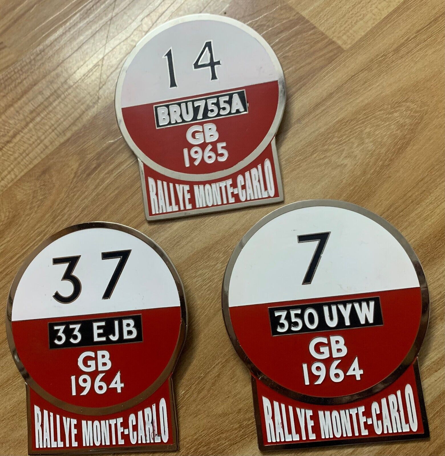 Car Badges-Rallye Monte Carlo Badges -set of 3pcs