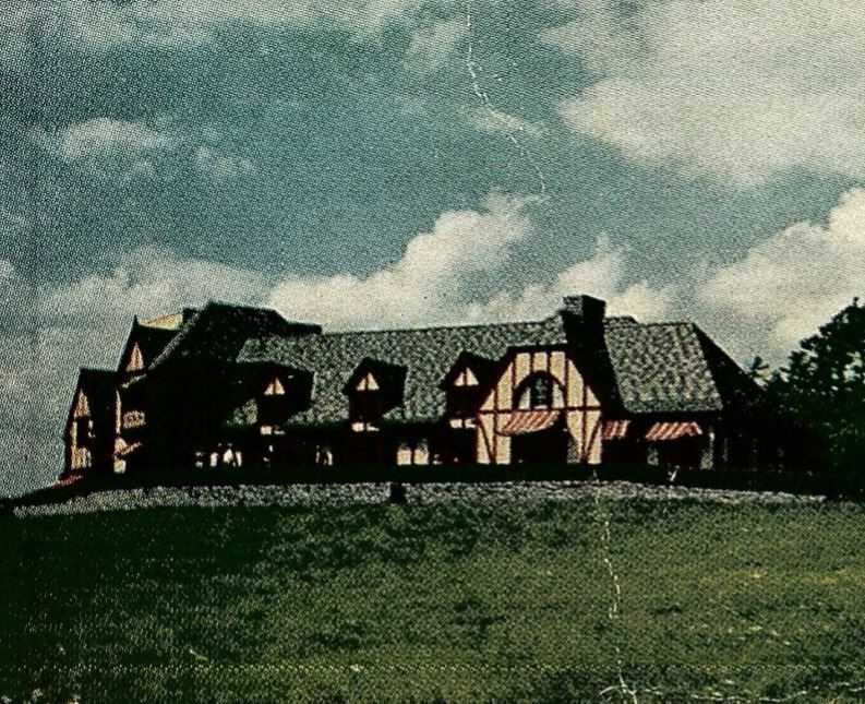 c1910 HOWE CAVERNS NY LODGE OVER THE ENTRANCE POSTCARD 25-195