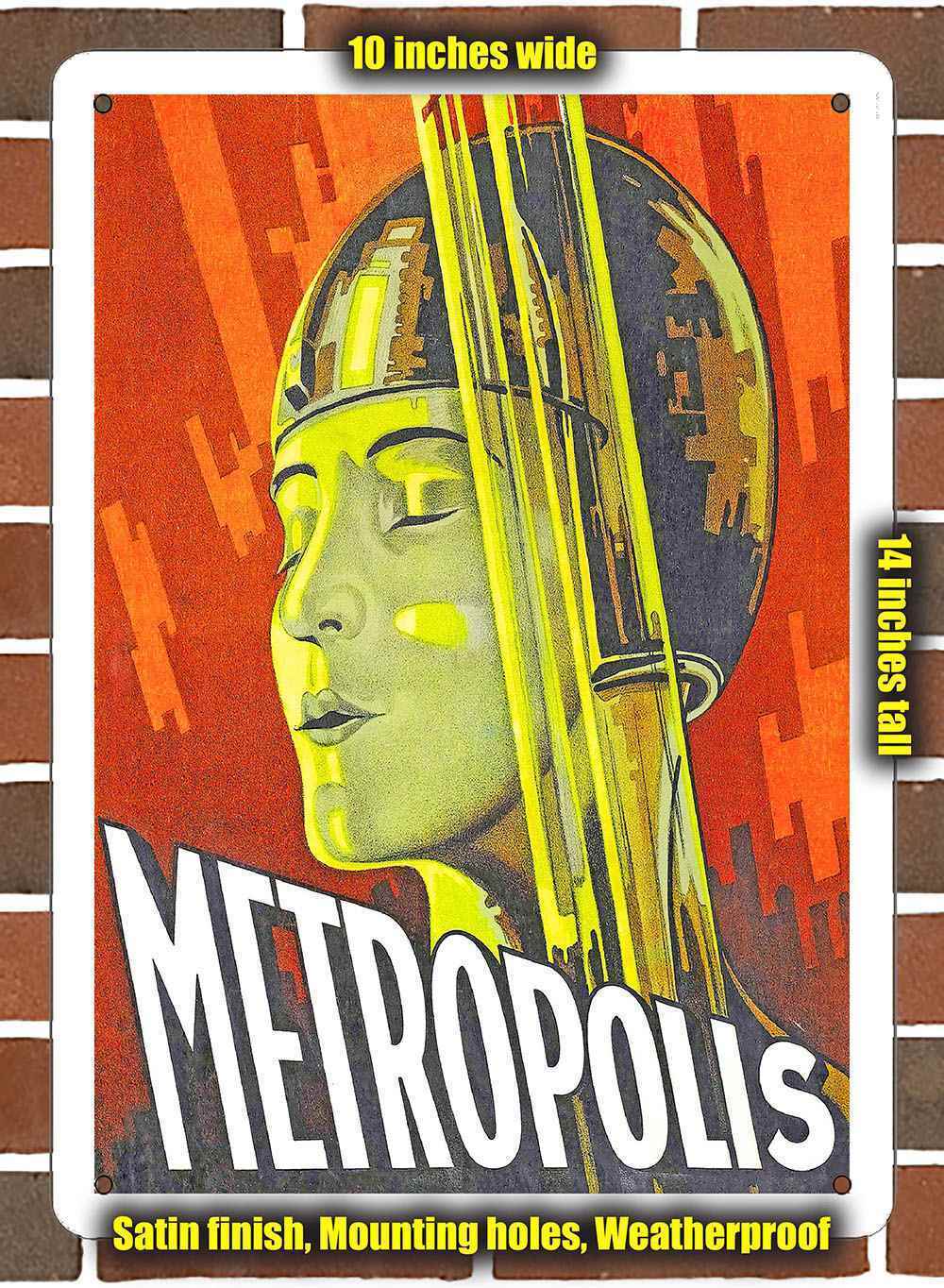 Metal Sign - 1927 Metropolis Movie - 10x14 inches