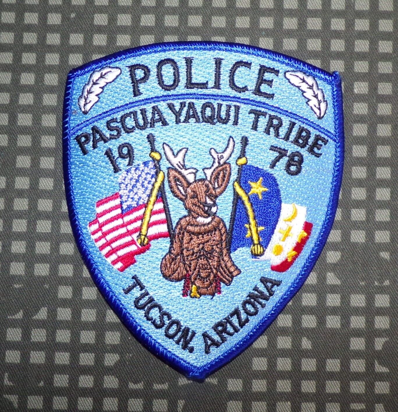 Original USA Pasqua Yaqui Indian Tribal Police Law Enforcement Patch