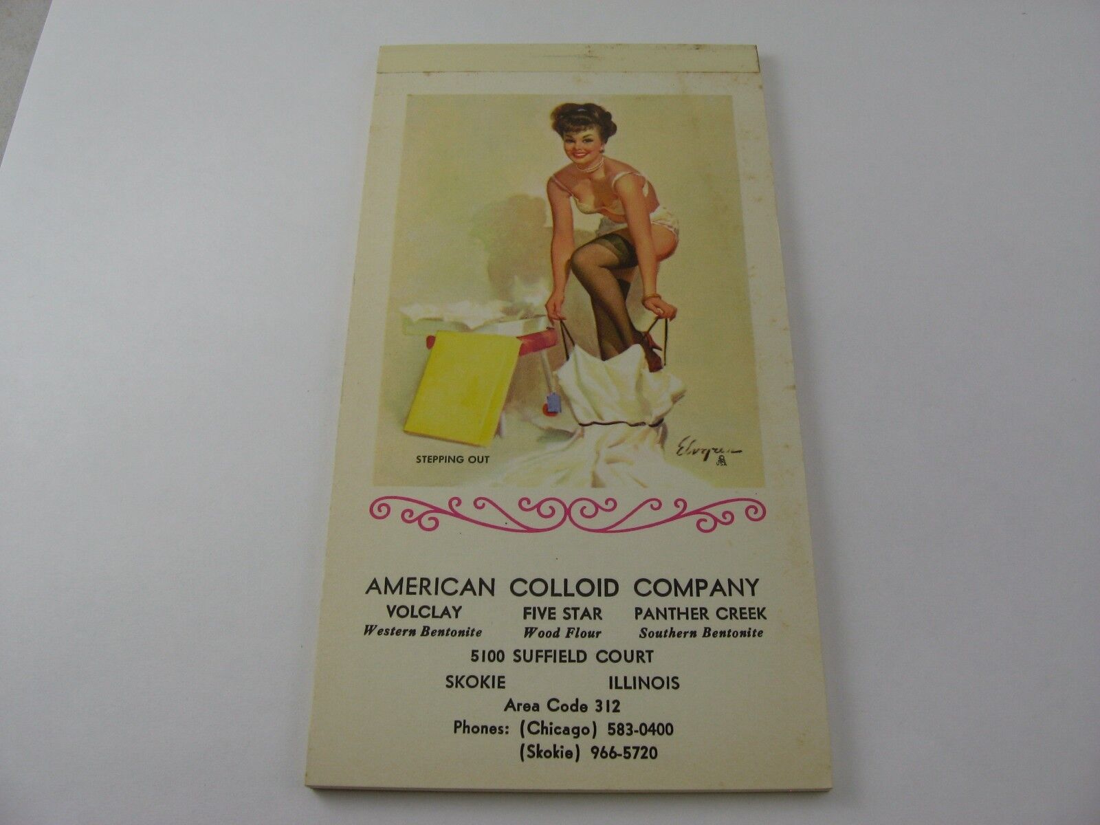 Vintage 1968 Risque Pin Up Pad: \