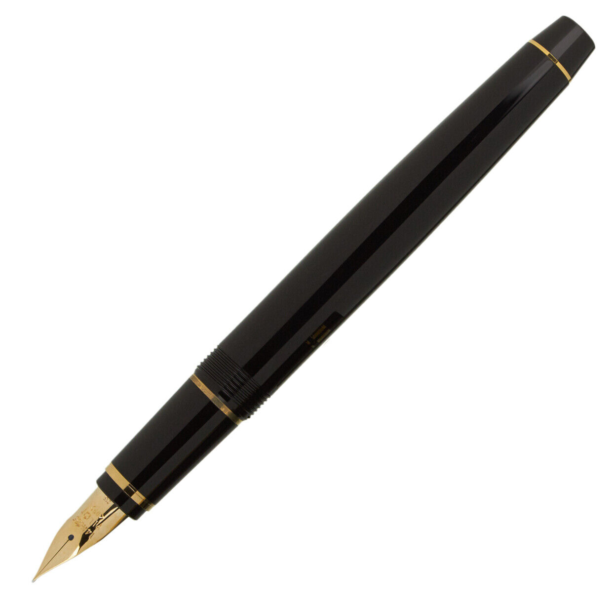 Pilot Falcon Fountain Pen in Black & Gold - Soft Flexible Extra Fine Point NEW